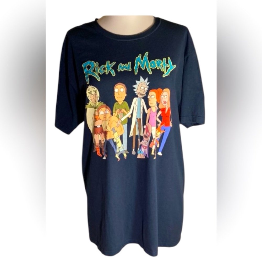 Rick and Morty Tee Size Large Adult Swim Cartoon Network Pop Culture Unisex